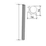 Стойка угловая, соединение под углом 90 градусов четырех модулей (цвета по каталогу)