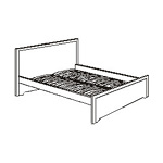 Кровать на металлическом основании