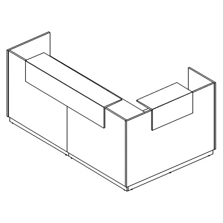 Стойка ресепшн угловая левая