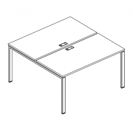 Рабочая станция на металлокаркасе UNO (2х120)
