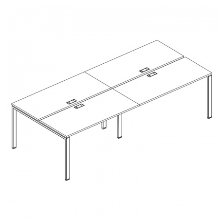 Рабочая станция на металлокаркасе UNO (4х160)