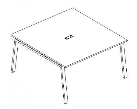 Стол для переговоров на металлокаркасе TRE