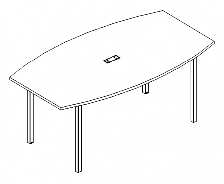 Стол для переговоров на металлокаркасе DUE