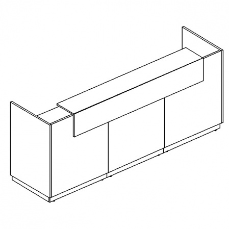 Стойка ресепшн прямая