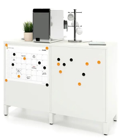 Локер (шкаф-купе) 2 полки. На металлокаркасе 1400 (Ш:1400, Г:600, В:836)