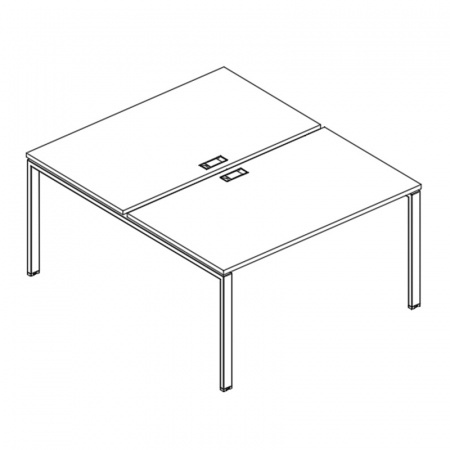 Рабочая станция на металлокаркасе UNO (2х120)