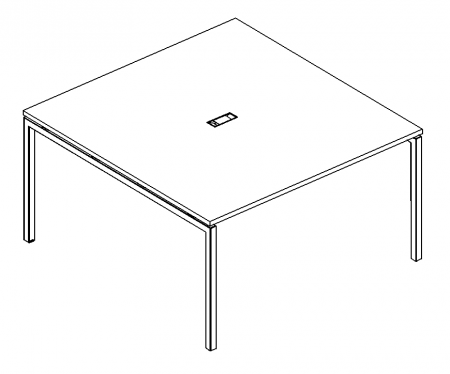Стол для переговоров на металлокаркасе DUE
