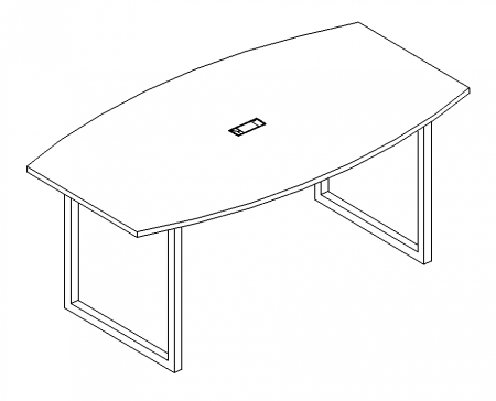 Стол для переговоров на металлокаркасе QUATTRO