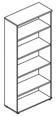 Стеллаж высокий (топ ДСП)