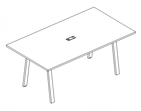 Стол для переговоров на металлокаркасе TRE