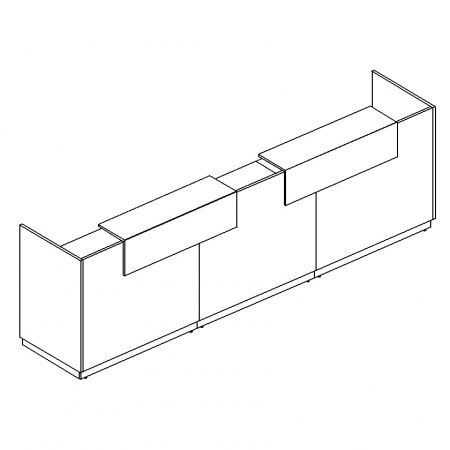 Стойка ресепшн прямая