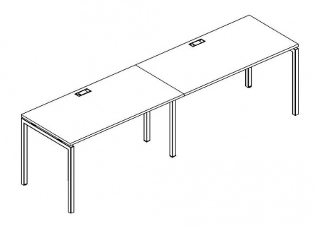 Рабочая станция на металлокаркасе DUE (2х160)