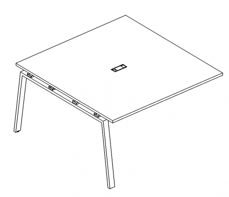 Секция стола для переговоров на металлокаркасе TRE
