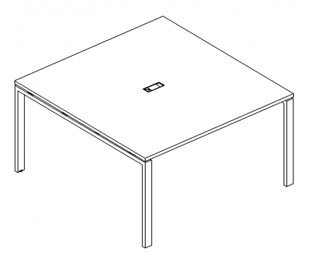 Стол для переговоров на металлокаркасе UNO