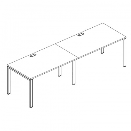 Рабочая станция на металлокаркасе UNO (2х120)